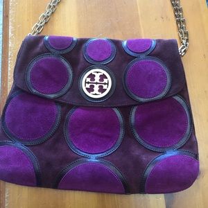 Tory Burch suede handbag